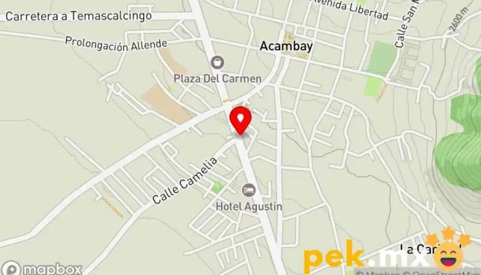 mapa de Material Eléctrico Tienda de electricidad en Acambay Deixpe