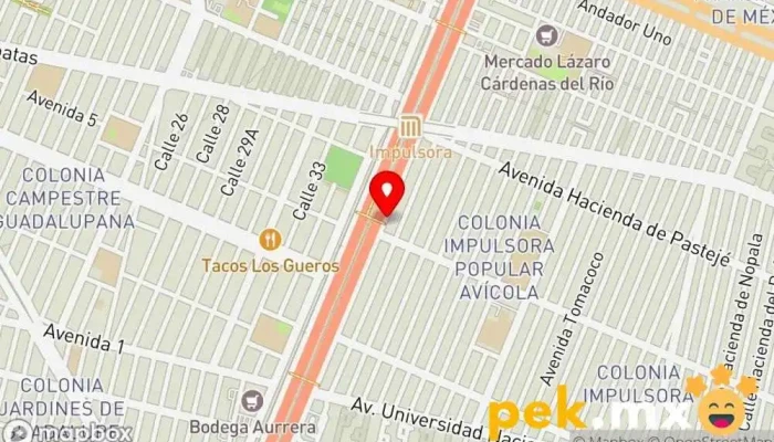 mapa de Material Eléctrico y Servicios Eléctricos Integrales Electricista en Ecatepec de Morelos
