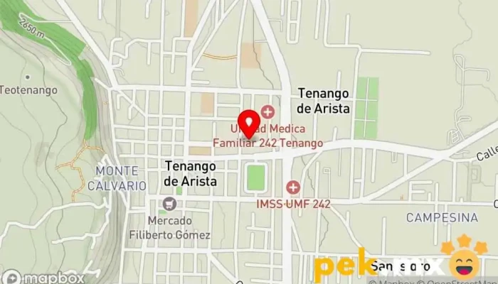 mapa de Material y Equipo Eléctrico Arriaga Tienda de electricidad en Tenango de Arista