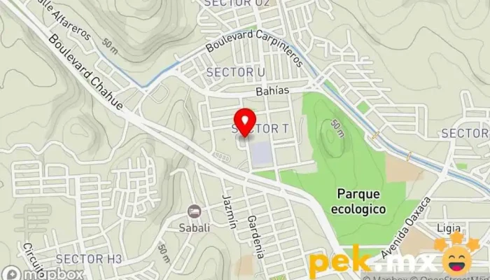 mapa de Materiales Eléctricos de Huatulco / Eléctrica Huatulco Tienda de electricidad en Crucecita