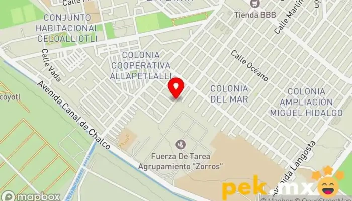 mapa de MISECSA Servicio de instalación eléctrica, Ingeniero industrial en Tláhuac, Ciudad de México