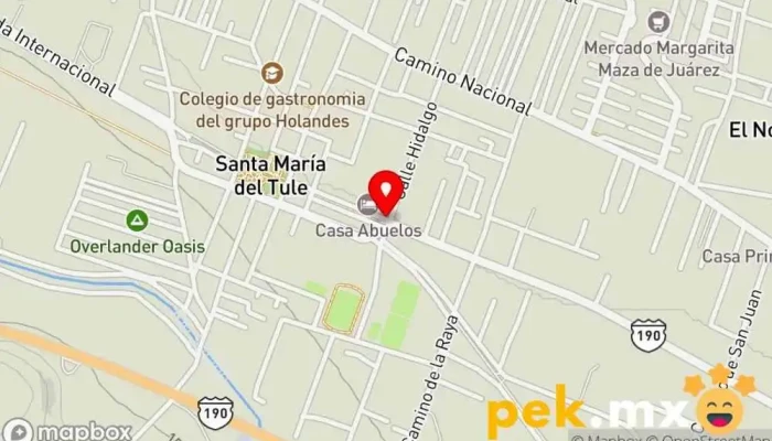mapa de Multiservicios integrales de construcción Persona de mantenimiento en Santa María del Tule