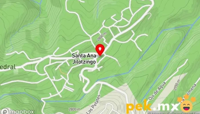 mapa de Municipio de Santa Ana Jilotzingo  en Municipio de Santa Ana Jilotzingo