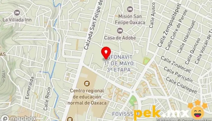 mapa de NARVAEZ INSTALACIONES Electricista en Oaxaca de Juárez