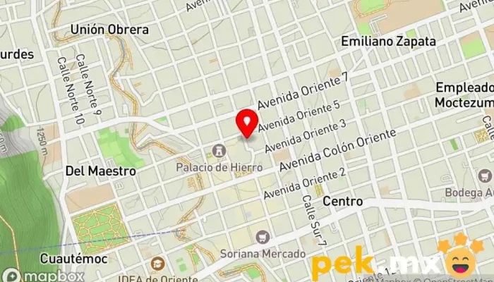 mapa de Omega Electricista en Orizaba