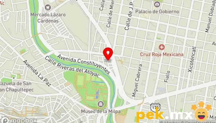 mapa de Pamda Electricista en Oaxaca de Juárez