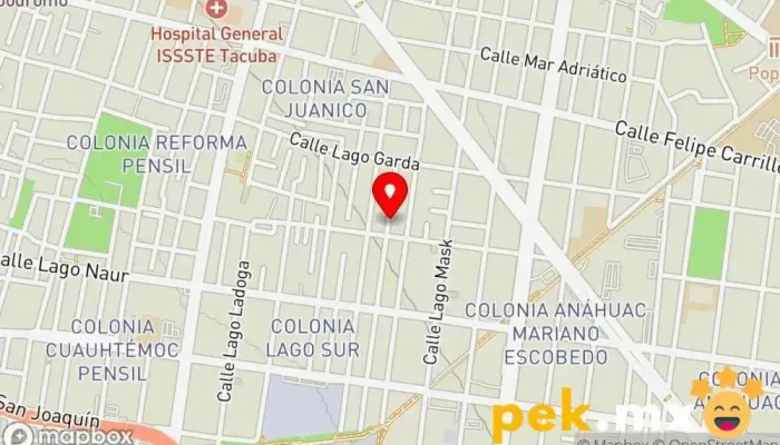 mapa de PHI Servicios Eléctricos Electricista en Miguel Hidalgo, Ciudad de México