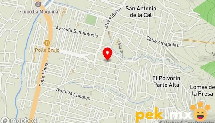 mapa de Plomeria Electricidad Herramientas Tienda de materiales para la construcción, Tienda de herramientas en San Antonio de la Cal