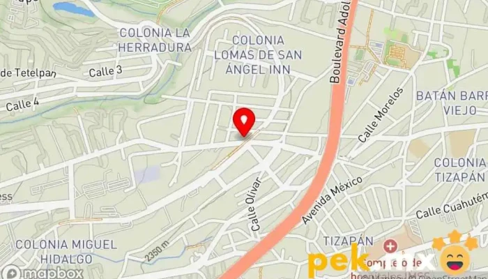 mapa de PLOMERIA ELECTRICIDAD Fontanero en Álvaro Obregón, Ciudad de México