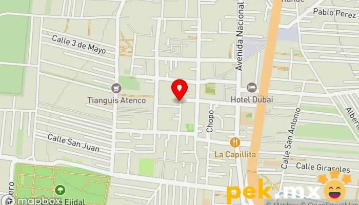 mapa de Plomería Martínez Con Garra Fontanero en San Salvador Atenco
