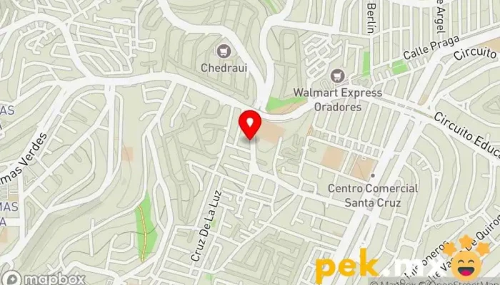 mapa de Plomería México Fontanero en Naucalpan de Juárez