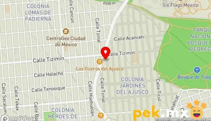 mapa de Plomería Técnica Especializada Fontanero, Electricista en Tlalpan, Ciudad de México
