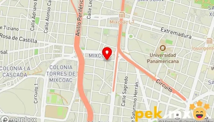 mapa de Plomería y Electricidad Barreto Servicio de reparación de sistemas hidráulicos, Compañía eléctrica, Electricista, Fontanero en Benito Juárez, Ciudad de México