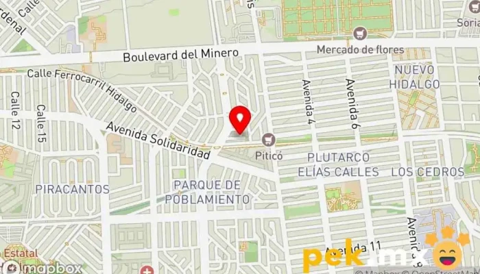 mapa de Plomería y electricidad muedano servicios Electricista en Pachuca de Soto