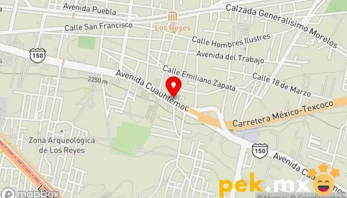 mapa de Plomeria y electricidad SAMURAI Comercio en Los Reyes Acaquilpan