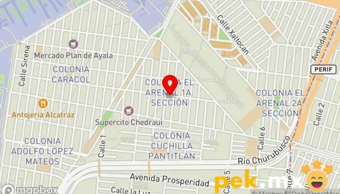mapa de Plomería y material eléctrico Tienda de materiales para la construcción en Venustiano Carranza, Ciudad de México