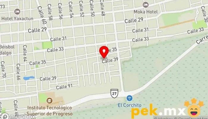 mapa de Plomero - electricista YAM Contratista en Progreso