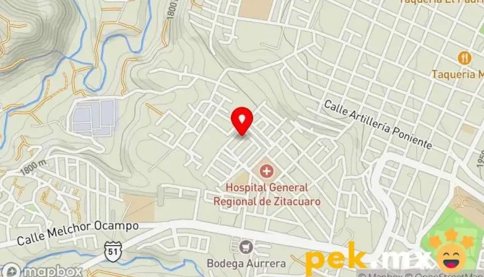 mapa de Plomero Electricista Coria Coria Electricista, Fontanero en Zitácuaro