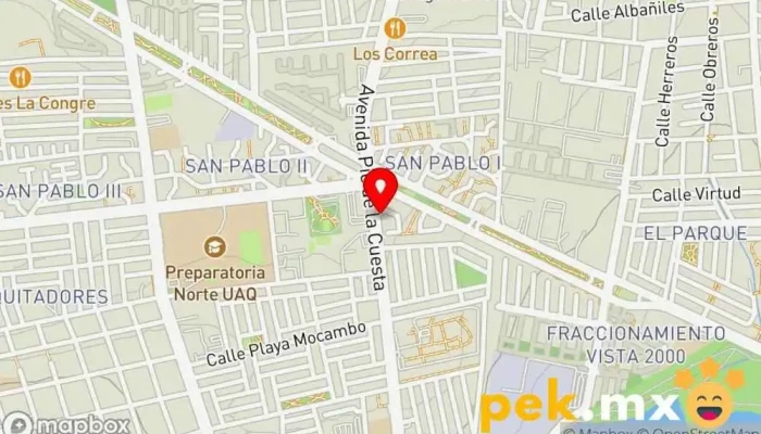 mapa de Plomero y electricista 
