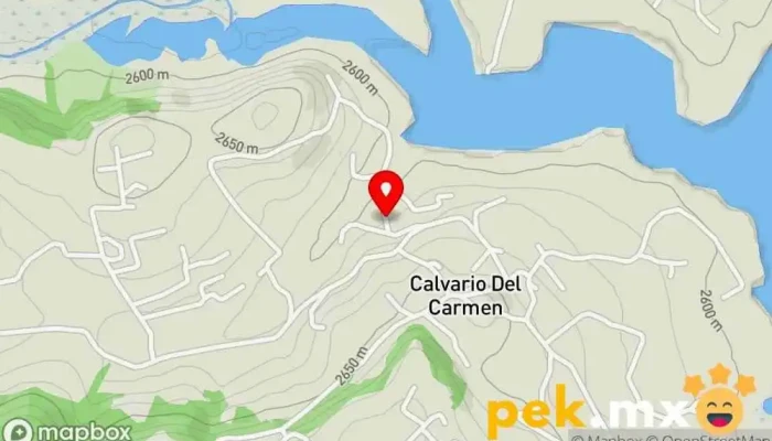 mapa de Pozo de agua potable Compañía suministradora de agua en Calvario del Carmen