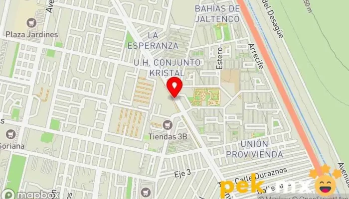 mapa de Pozo No. 24 Ramal Los Reyes Ecatepec Compañía suministradora de agua en Alborada Jaltenco