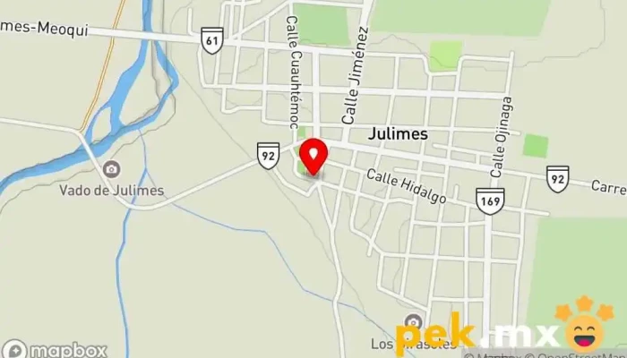 mapa de Presidencia Municipal de Julimes Oficina de gobierno local en Julimes