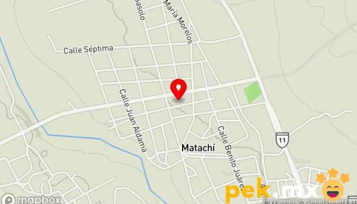 mapa de Presidencia Municipal de Matachi Oficina de gobierno local en Matachí