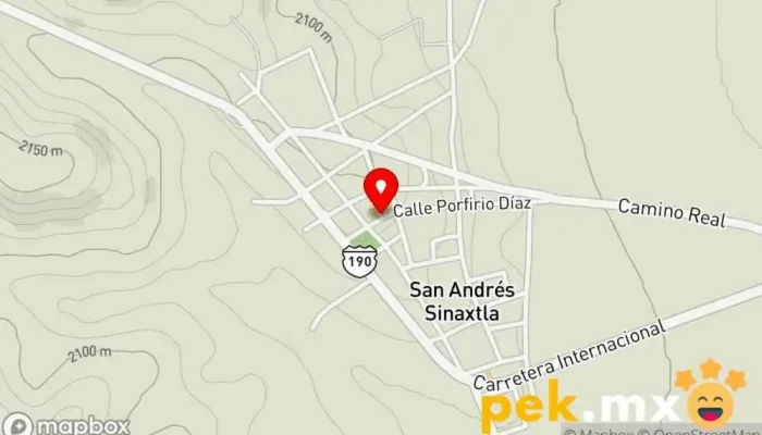 mapa de Presidencia Municipal de San Andrés Sinaxtla Oficina de la Administración en San Andrés Sinaxtla