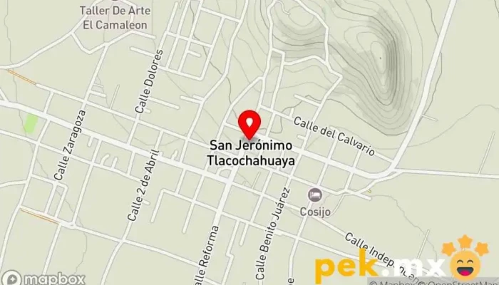 mapa de Presidencia Municipal de San Jerónimo Tlacochahuaya Oficina de gobierno local en San Jerónimo Tlacochahuaya