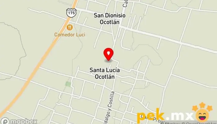 mapa de Presidencia Municipal de Santa Lucía Ocotlán Oficina de gobierno local en Santa Lucía Ocotlán