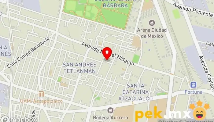 mapa de PROCESOS ADMYTEC S. A. DE C. V. Electricista, Servicio de instalación eléctrica en Azcapotzalco, Ciudad de México