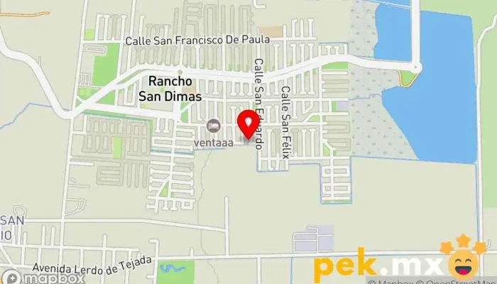 mapa de Proyectos e instalaciones electromecánicas Servicio de instalación eléctrica en Ex-Rancho San Dimas