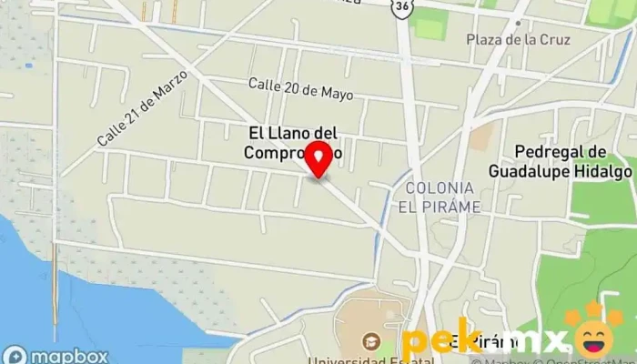 mapa de Purificadora de agua PURITRONIC El Llano del Compromiso  en Ocoyoacac