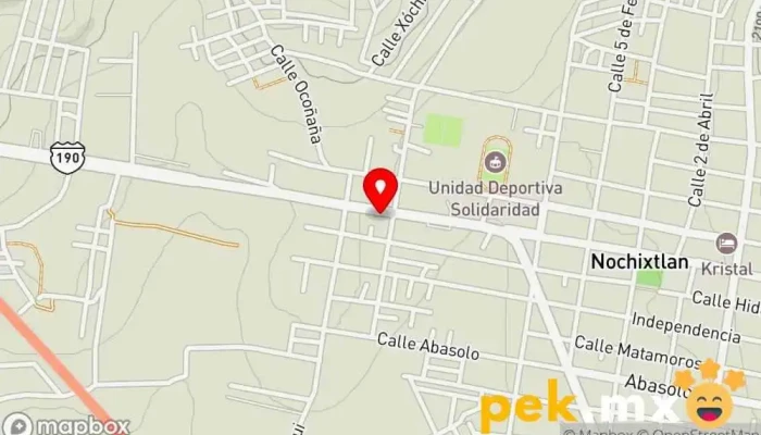 mapa de pymevelasco Ferretería en Asunción Nochixtlán