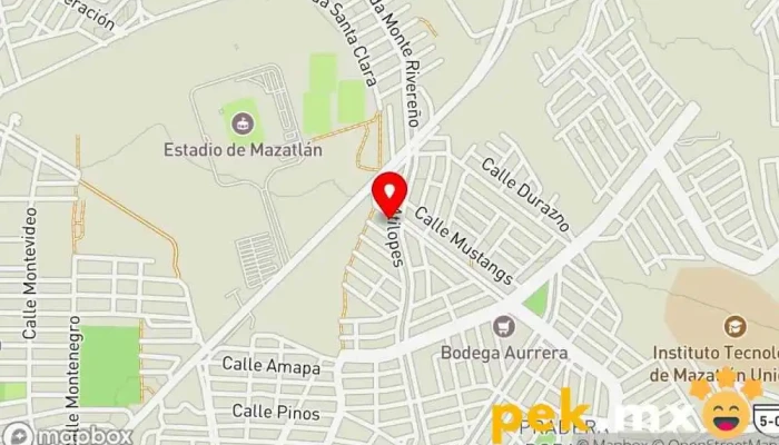 mapa de Reparacion de abanicos y electrodomésticos, plomería y electricidad Taller de reparaciones eléctricas en Mazatlán