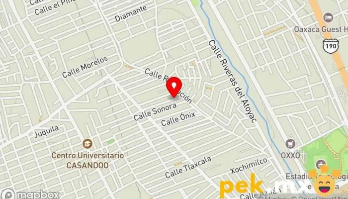 mapa de Reparaciones y mantenimiento Electricista en Oaxaca de Juárez