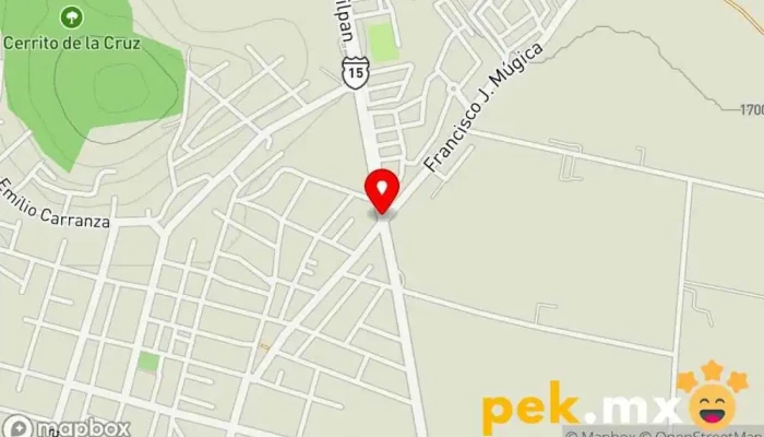 mapa de Rodriguez autoelectric Taller de reparación de automóviles en Tangancícuaro de Arista