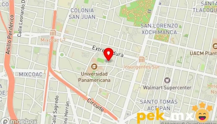 mapa de Ruíz Constructores Contratistas Servicio de instalación eléctrica en Benito Juárez, Ciudad de México