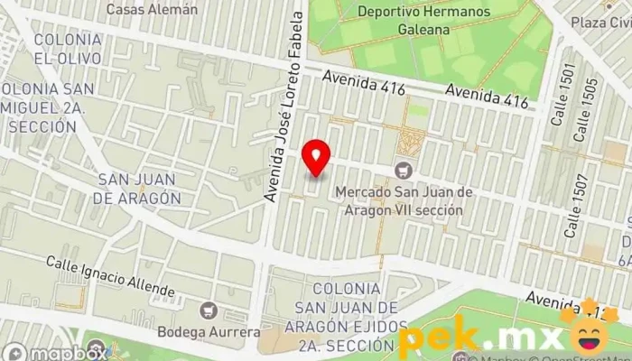 mapa de RV INGENIERIA ELECTRICA Electricista en Gustavo A. Madero, Ciudad de México