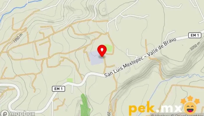 mapa de S. E. Agustin Millan Dos. CFE Subestación eléctrica en Santa María Pipioltepec
