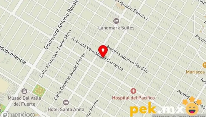 mapa de SAHIRO ILUMINACION Tienda de iluminación, Electricista, Proveedor de equipos de energía solar en Los Mochis