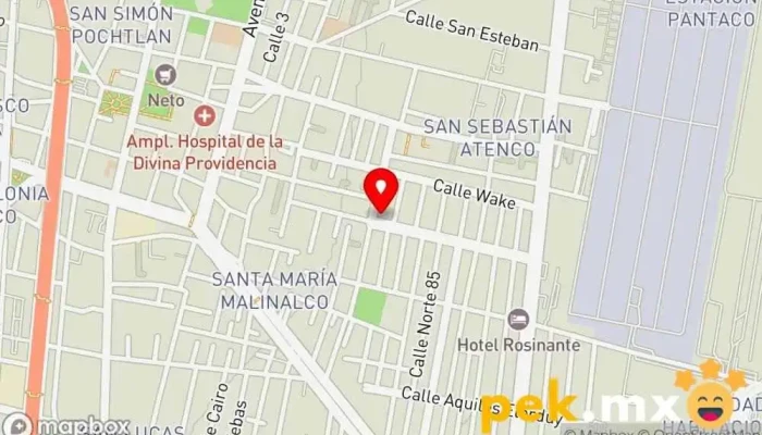 mapa de Salón De Los Electricistas Club nocturno en Azcapotzalco, Ciudad de México