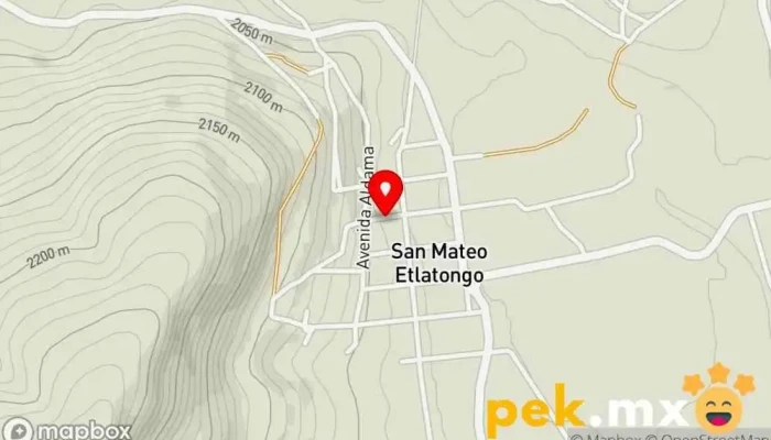 mapa de San Mateo Etlatongo  en Oaxaca