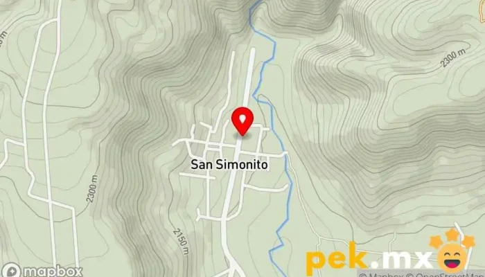 mapa de San Simonito Centro comunitario, Escuela en San Simonito