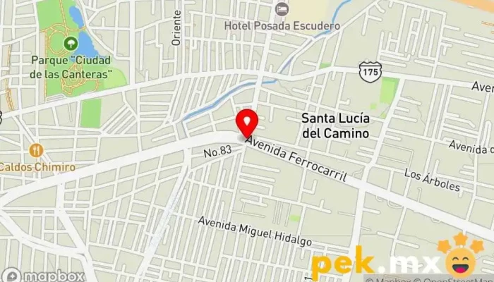 mapa de Santa Lucia del camino Electricista en Oaxaca de Juárez