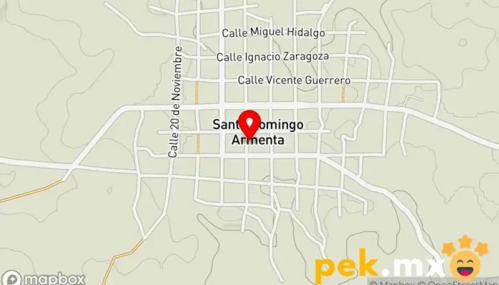 mapa de Santo Domingo Armenta  en Santo Domingo Armenta