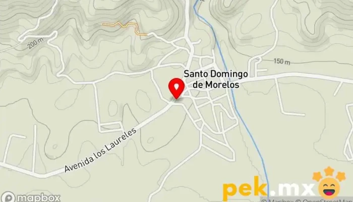 mapa de Santo Domingo de Morelos  en Oaxaca