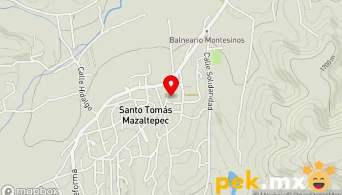 mapa de Santo Tomás Mazaltepec  en Santo Tomás Mazaltepec