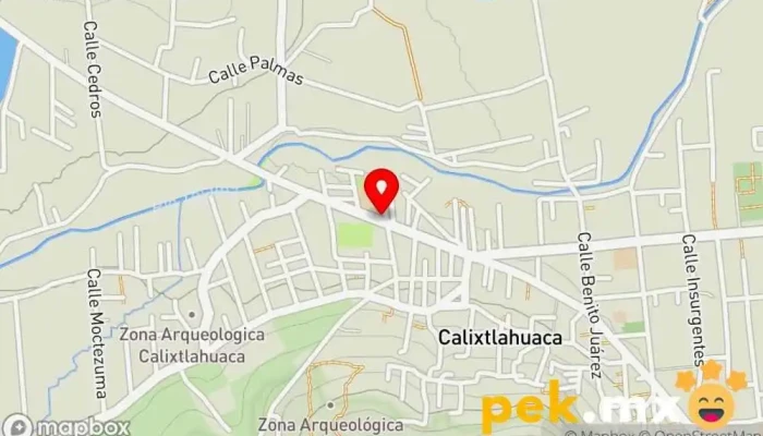 mapa de SE Calixtlahuaca Subestación eléctrica en Calixtlahuaca