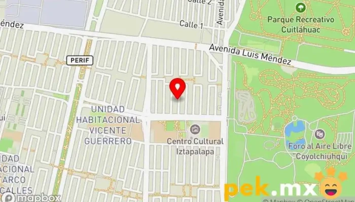 mapa de SERCOMAN Empresa de construcción, Albañil, Contratista, Electricista, Fontanero, Reformas en Iztapalapa, Ciudad de México